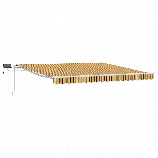 vidaXL Stahovací markýza Vícebarevný 400 × 300 cm Látka a hliník