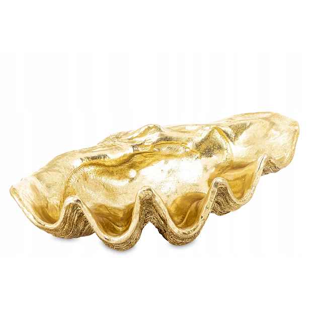 Dekorace zlatá mušle do interiéru elegantní glamour 166247