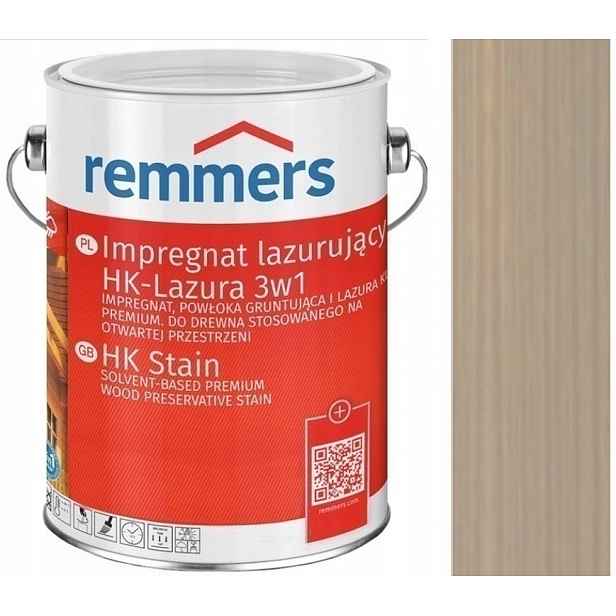 Remmers Hk-lasur Lazura na dřevo 2,5L Impregnační lazura Srebrnošedá