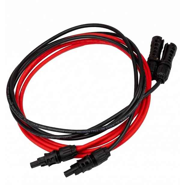Sonel Solární kabel s konektory MC4 pro měřič Pvm Černý a Červený 2 m