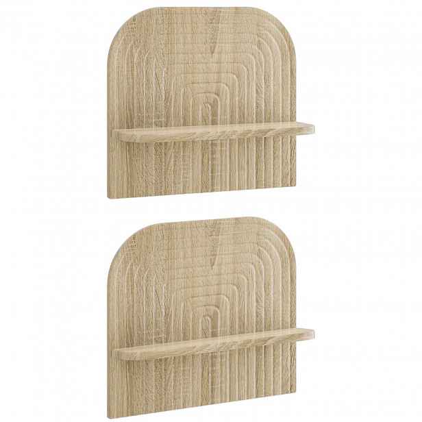 vidaXL Nástěnná polička 2 ks Dub sonoma 41 x 13,5 x 37,5 cm