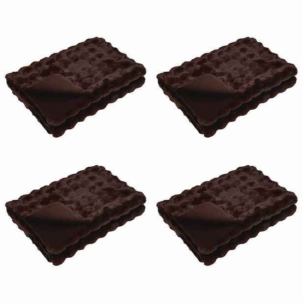 vidaXL Protiskluzová deka z umělé králičí kožešiny Olite 4 ks 8.1 kg