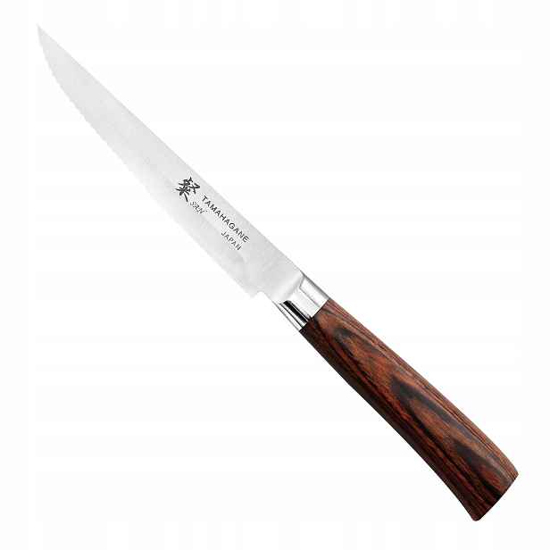 Tamahagane San Brown VG-5 Japonský Nůž na steaky z masa 12,5 cm