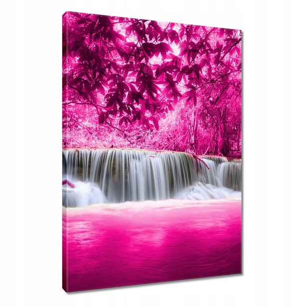Obraz 80x120 Růžový vodopád