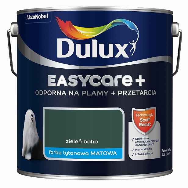 Dulux Barva Latexová Barva Easycare+ 2,5L Zeleň Boho