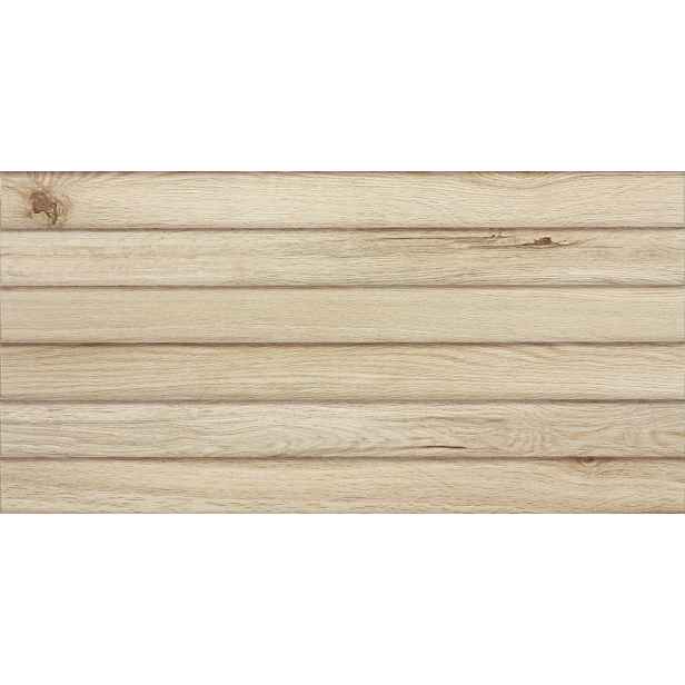 Obklad Rako Base světle béžová 30x60 cm reliéfní WR1VK435.1 (bal.1,440 m2)