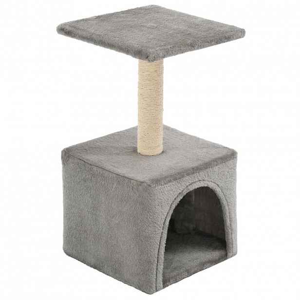 vidaXL Škrabadlo pro kočky sisalové sloupky 55 cm šedé