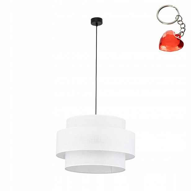 Závěsná lampa Lustr Stropní Bílá Moderní 3xE27 Tk Lighting