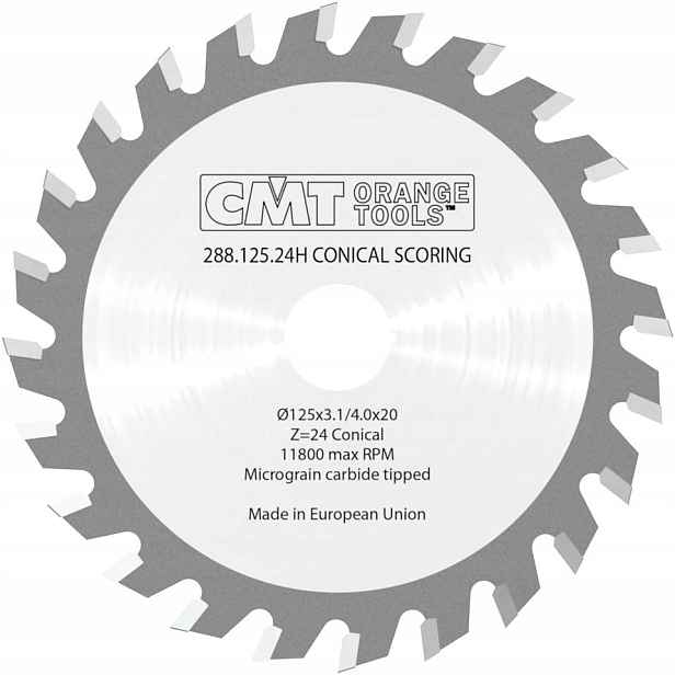 Cmt Trapézový podřezávač 125x20x24Z 3.1 4.0 mm