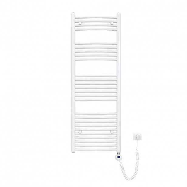 EMKE RADIÁTOR Towel Elektrický Zakřivený Bílý 140/50 cm