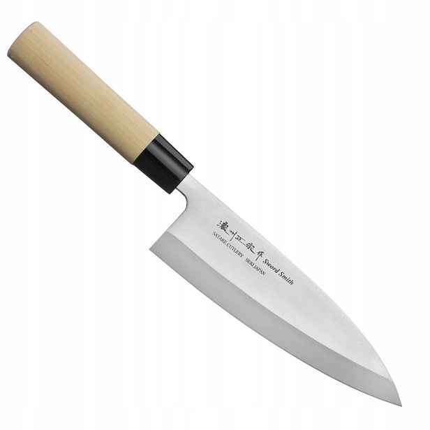 Satake S/d 420J2 Japonský ostrý Nůž na filetování Deba 56HRC 18 cm
