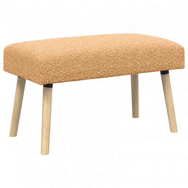 vidaXL lavice Jednobarevný Béžová 80 x 40 x 46 cm Bouclé
