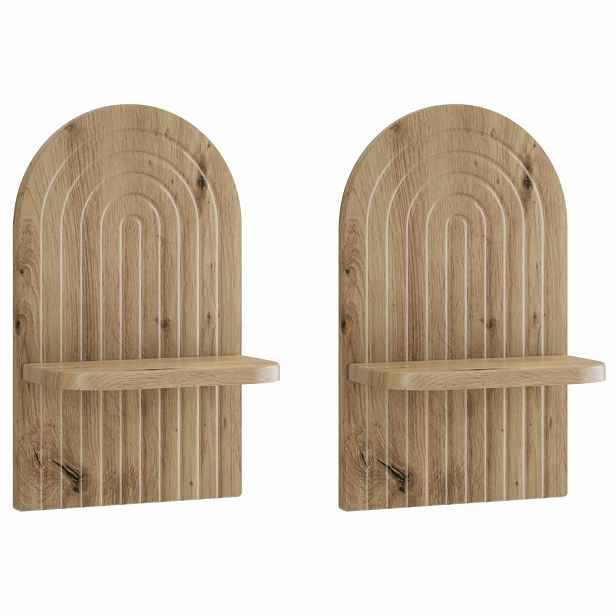 vidaXL Nástěnná polička 2 ks Dub artisan 23 x 13,5 x 37,5 cm