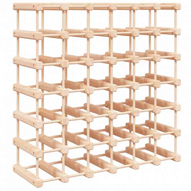 vidaXL Stojan na víno na 42 lahví 68,5x23x68,5 cm masivní borové dřevo