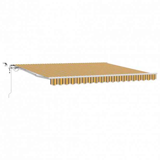 vidaXL Stahovací markýza Vícebarevný 400 × 350 cm Polyester