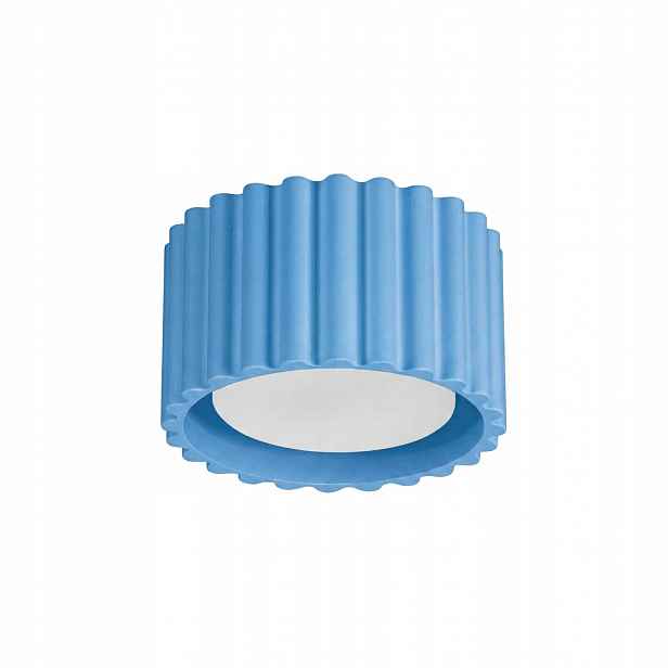 Stropní Svítidlo Lampa tuba plochá stropní Aura 1 modrá Gx53 Sollux