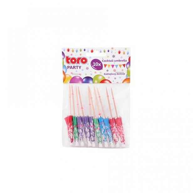 TORO 263970 DEŠTNÍK KOKTEJLOVÝ 10X8CM, 10KS, PAPÍR+BAMBUS