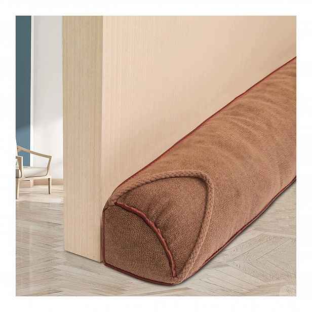 Omezovač průvanu, těsnění pro dveře a okna, těžké, 92 cm, hnědý