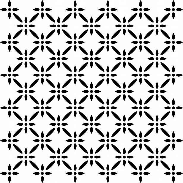 Omítací Malířská Šablona LuxBud Geometric 7 92x92 cm Moderní dekor
