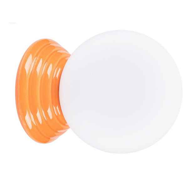 Oranžové keramické nástěnné svítidlo ø 12 cm Farsa – Sollux