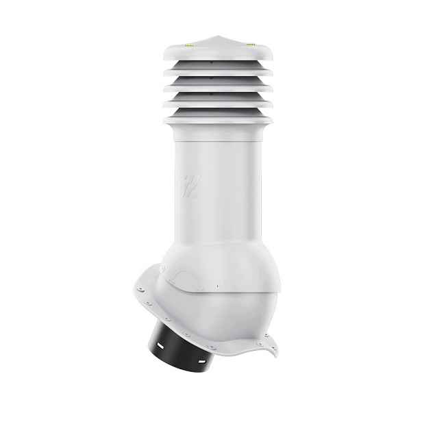 Větrací komín HiVent fi 150 mm pro plechovou střešní krytinu, profil W, šedý