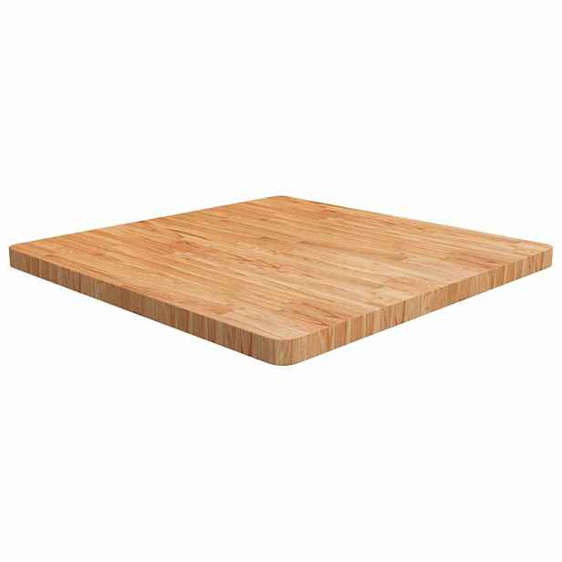 vidaXL Čtvercová stolní deska světle hnědá 80x80x4 cm ošetřený dub