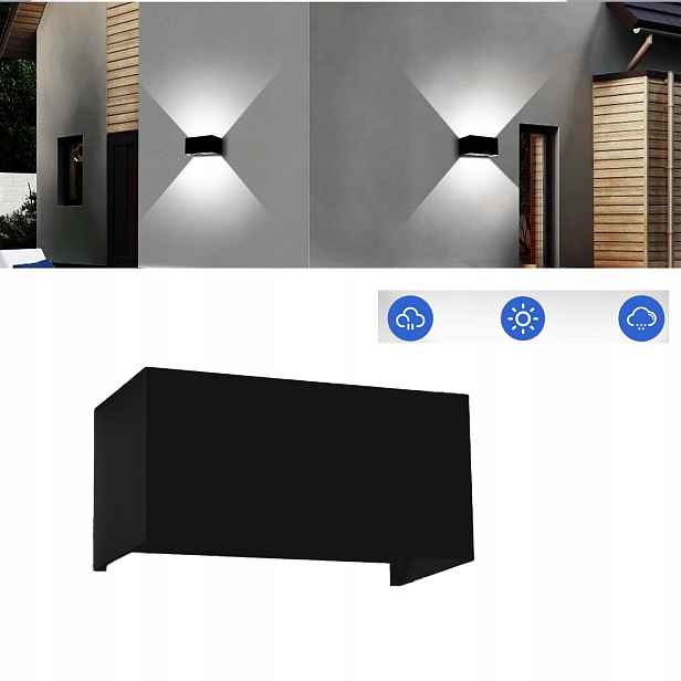 Zahradní nástěnná lampa pro Led Fasádní nástěnné svítidlo Venkovní Nahoru Dolů
