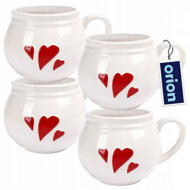 4x Hrnky Beczułka na kávu, čaj, bylinky, svařené víno sada hrnků 430 ml