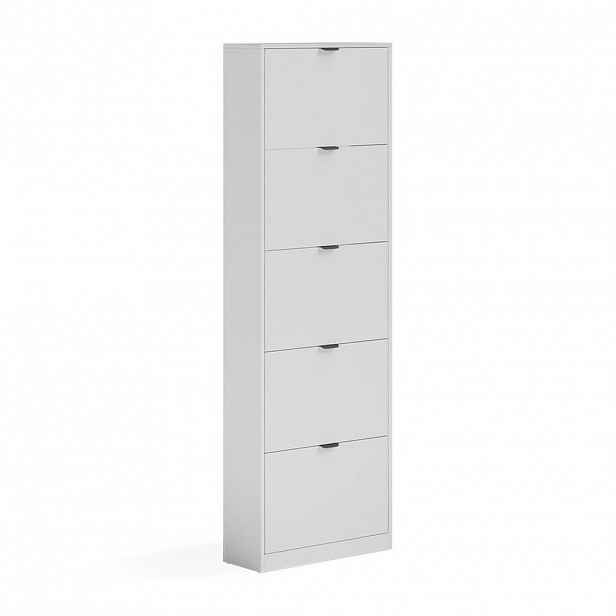 Vicco BOTNÍK NA BOTY Gizmo, Bílá, 59 x 181.1 cm s 5 přihrádkami