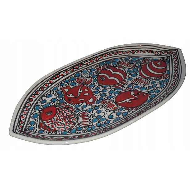 Gruzie Chaczapuri Pide Pizza Turecká Pizza Velký Krásný Talíř 43 cm