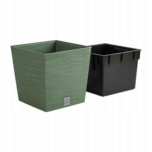 3x Květináč na květiny Květináč Furu DFS300 Zelený