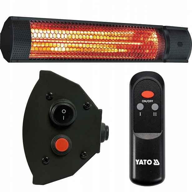 Infračervený Zářič 2000 W S Dálkovým Ovládáním YT-99532 Yato