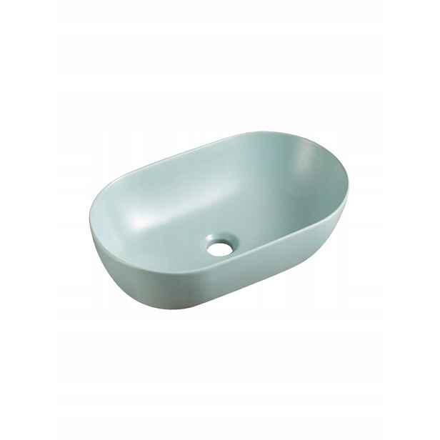 Uptrend Sparrow umyvadlo na desku oválné 50x30 cm sage mist mat U35