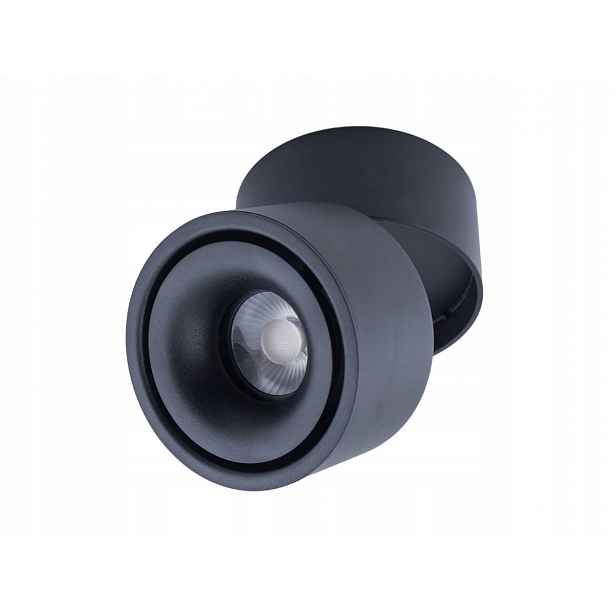 Černé nastavitelné nástěnné svítidlo Abigali Posh Cree 12W 3000K CRI90+ 20°