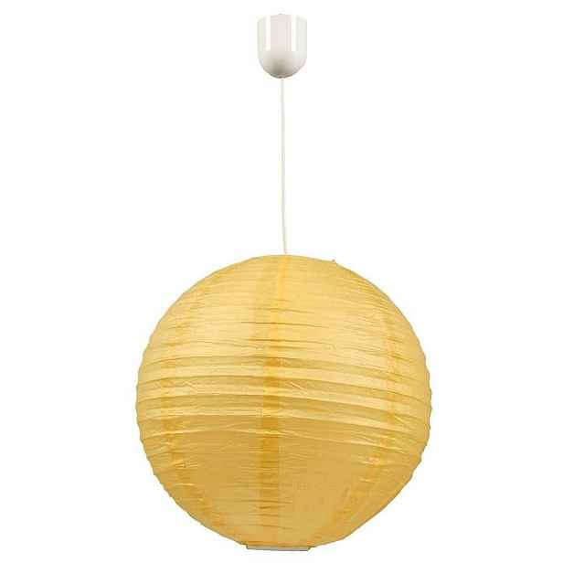 Stropní lampa Kokon papírová koule žlutá 60W/kabel