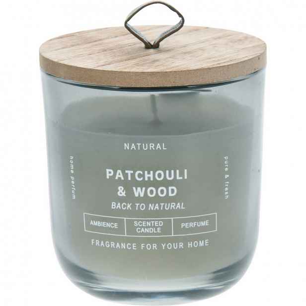 Svíčka ve skle Back to natural, Patchouli & Wood, 250 g