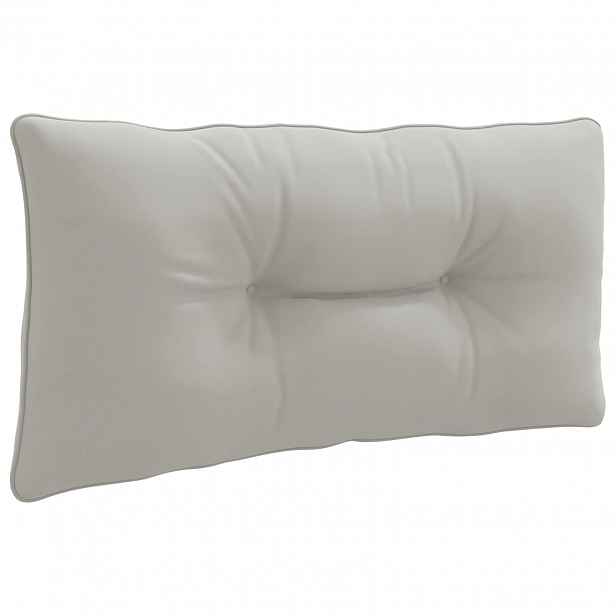 vidaXL Zádový polstr PUTTEN 100% polyester Šedá 80 x 40 x 10 cm