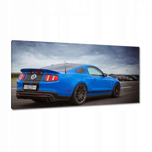Obrazy 115x55 Modrý Ford Mustang