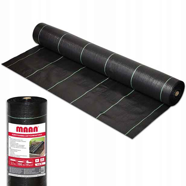 Agrotextilie mulčovací (proti plevelům) Maan černá 110 x 10000 cm110 g/m²