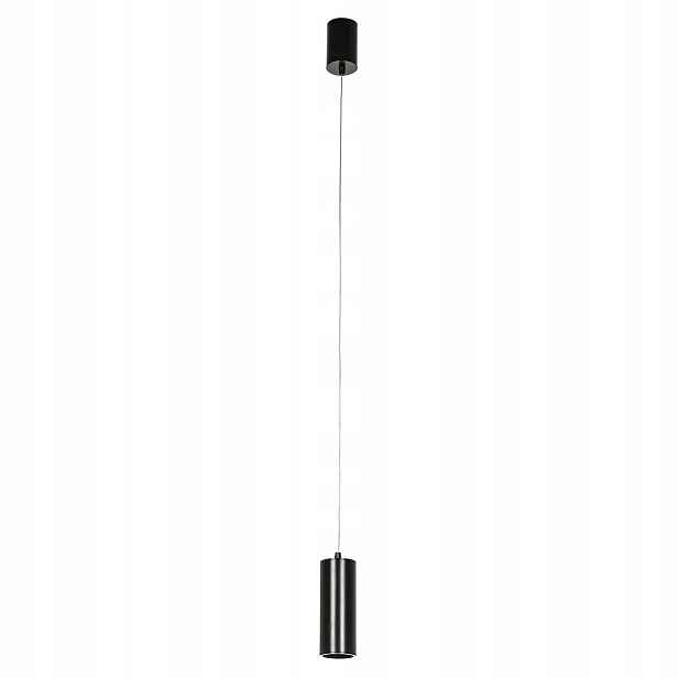 Italux Moldes Led závěsná lampa 7W černá 4000K hliník 450lm