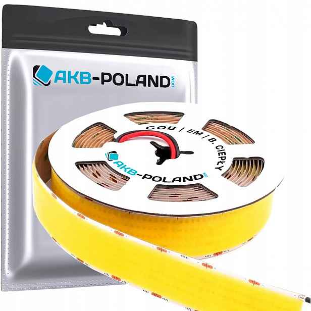 Led pásek Cob 24V Neon 8000 Diod 30MM Rolka 5M Kvalita 3000K Bílá Teplá