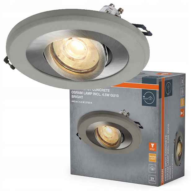 Stropní podomítkové svítidlo Halogenové Led Kulaté Stropní Svítidlo Spot GU10 4.5W 400lm 2700K