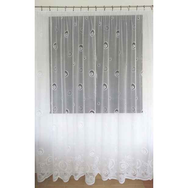 Mg Záclona 600/002 Bílá 250x250 hotová s páskou M
