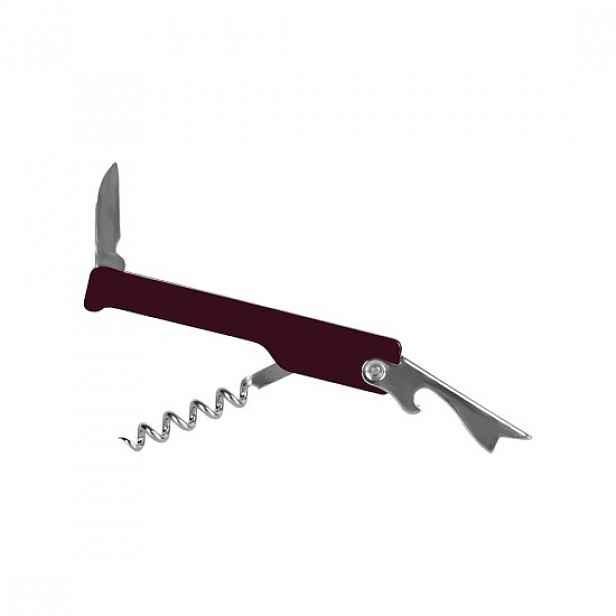 Vývrtka 3 v 1 "Waiter's Tool", <<Burgundy>> - Grunwerg