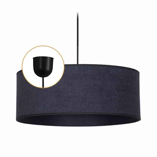 Závěsná Stropní Lampa Lustr Stínidlo Moderní Grafit Soft Led 40 cm E27