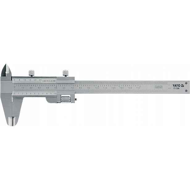Analogové Posuvné Měřítko Yato Inox 150 MM, Přesnost 0,02 MM