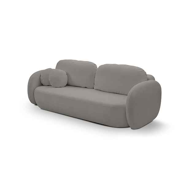 Laski Rozkládací pohovka Olio 238 cm Sicuro 75 bouclé šedá