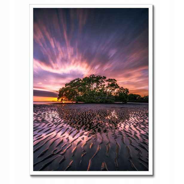 Plakáty v rámu 50x70 Krásná fialová krajina