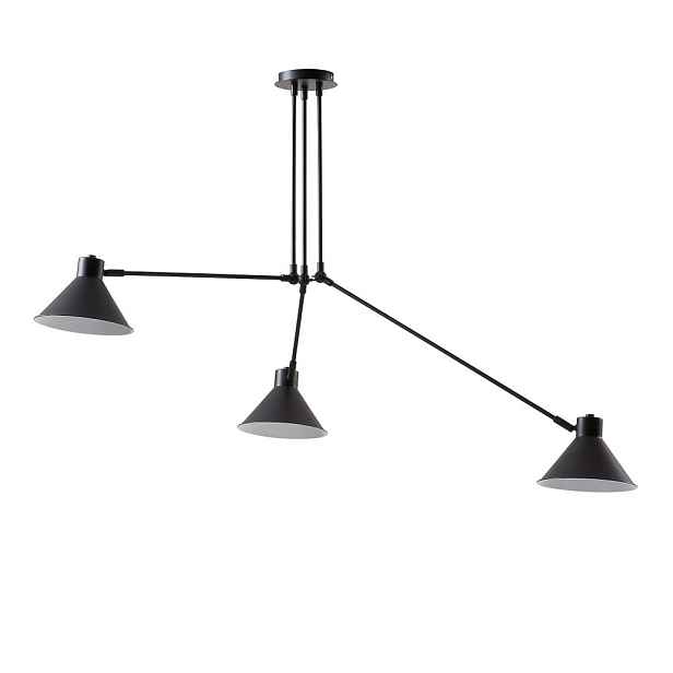 Černé stropní svítidlo 80x80 cm Dione – Kave Home