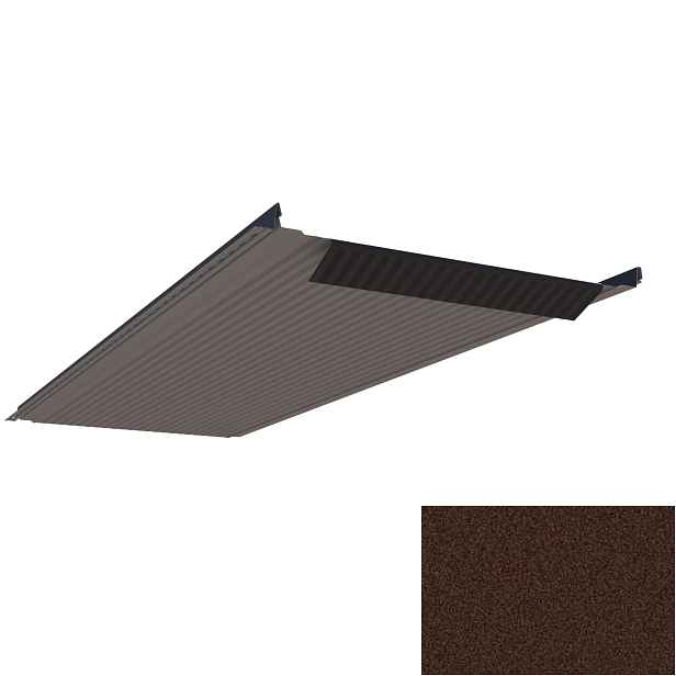 Krytina plechová LINEDEK 485 Micro Imitace MIC82 corten tmavý BentCut